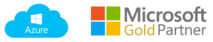 Azure logo and Microsoft Gold Partner certification